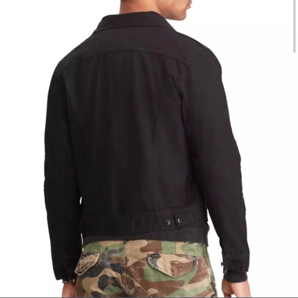 Polo Ralph Lauren Black Denim Trucker Jacket NWT - Picture 2 of 7